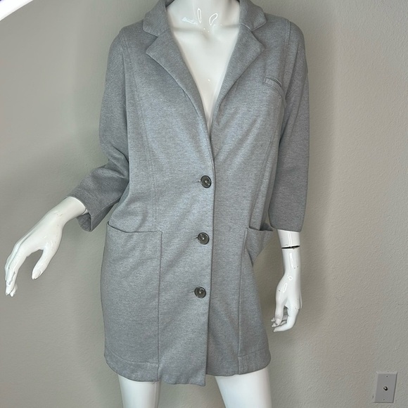 Free People Jackets & Blazers - Free People, grey whole story, knit jacket, size medium